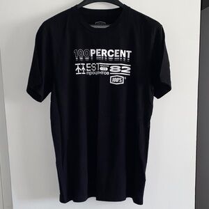 Men’s 100% Black Graphic T-Shirt - Large